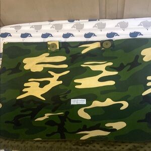 Car seat cover for baby army print